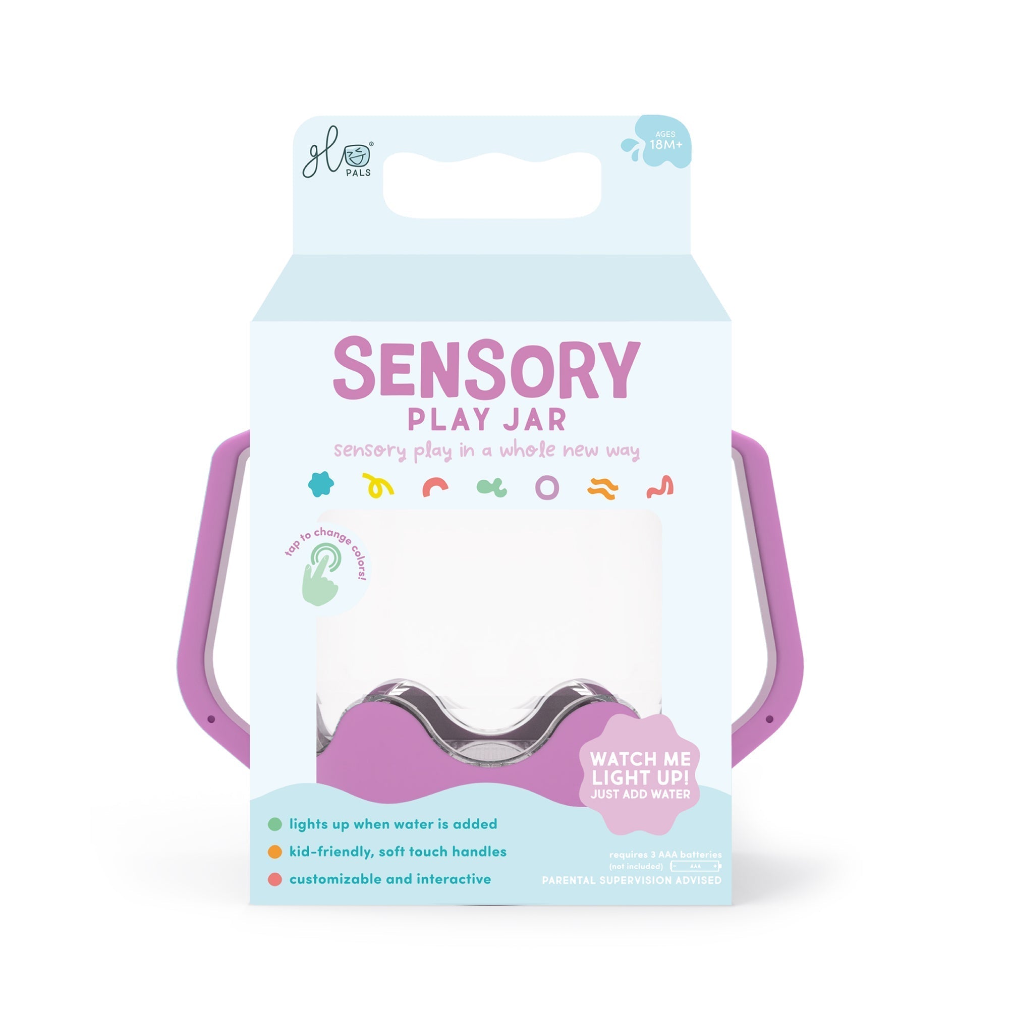 Sensory Play Jar - Stardust - Purple