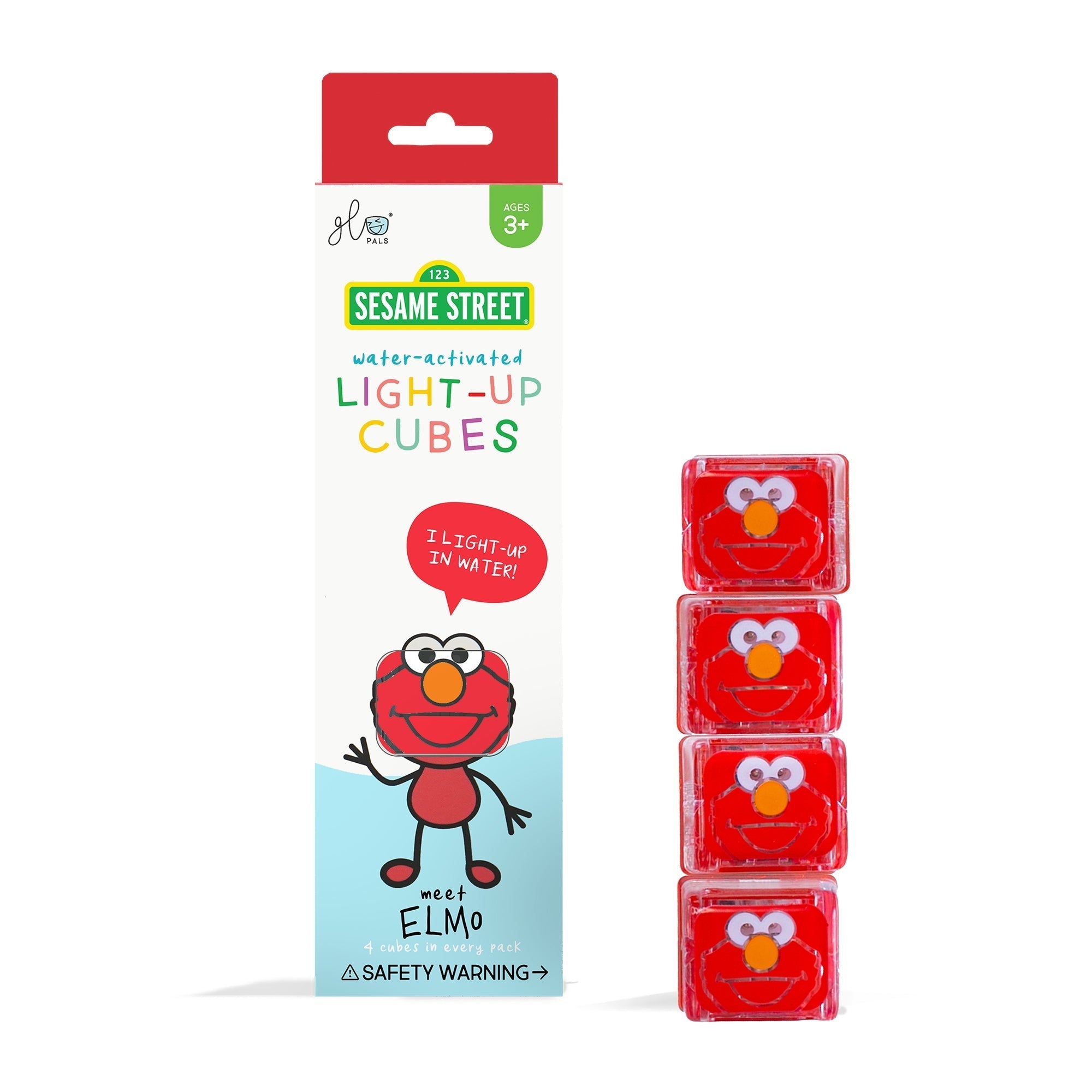 Sesame Street Light Up Cubes 4pk - Elmo