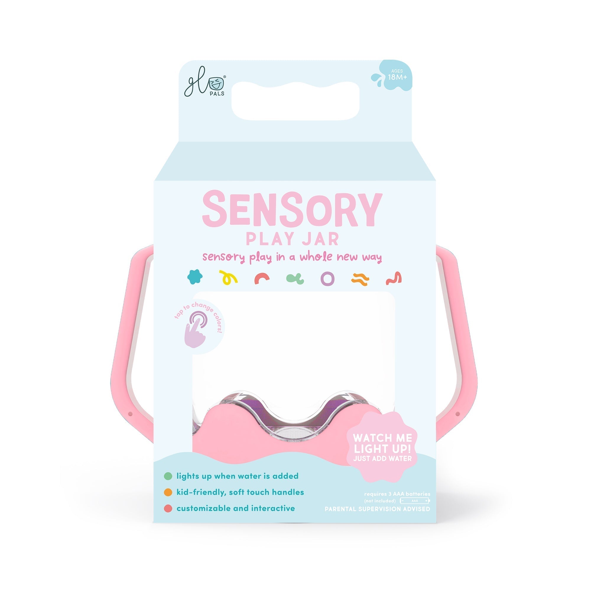 Sensory Play Jar - Bubblegum - Pink