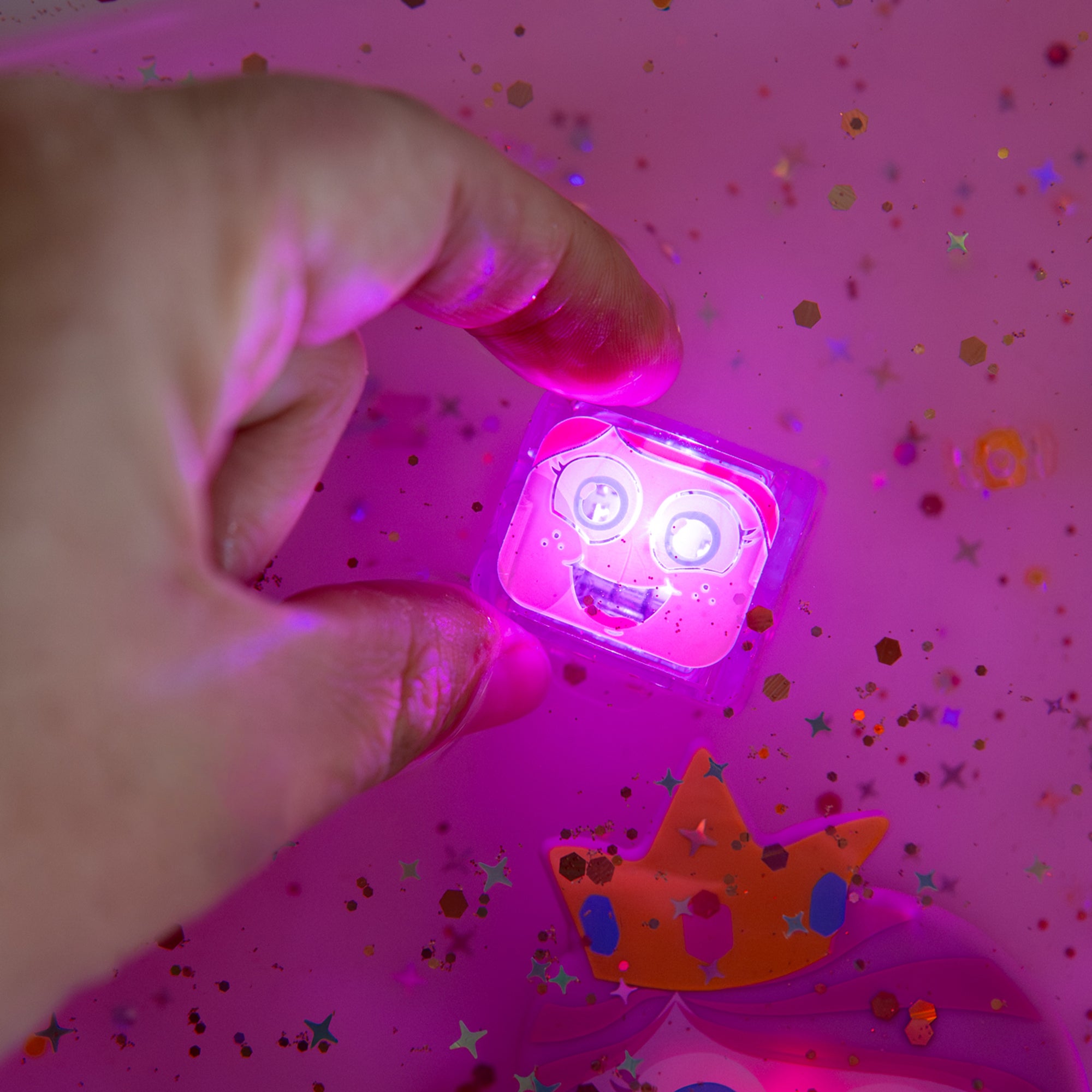 Light Up Cubes 4pk - Princess Ida - Pink