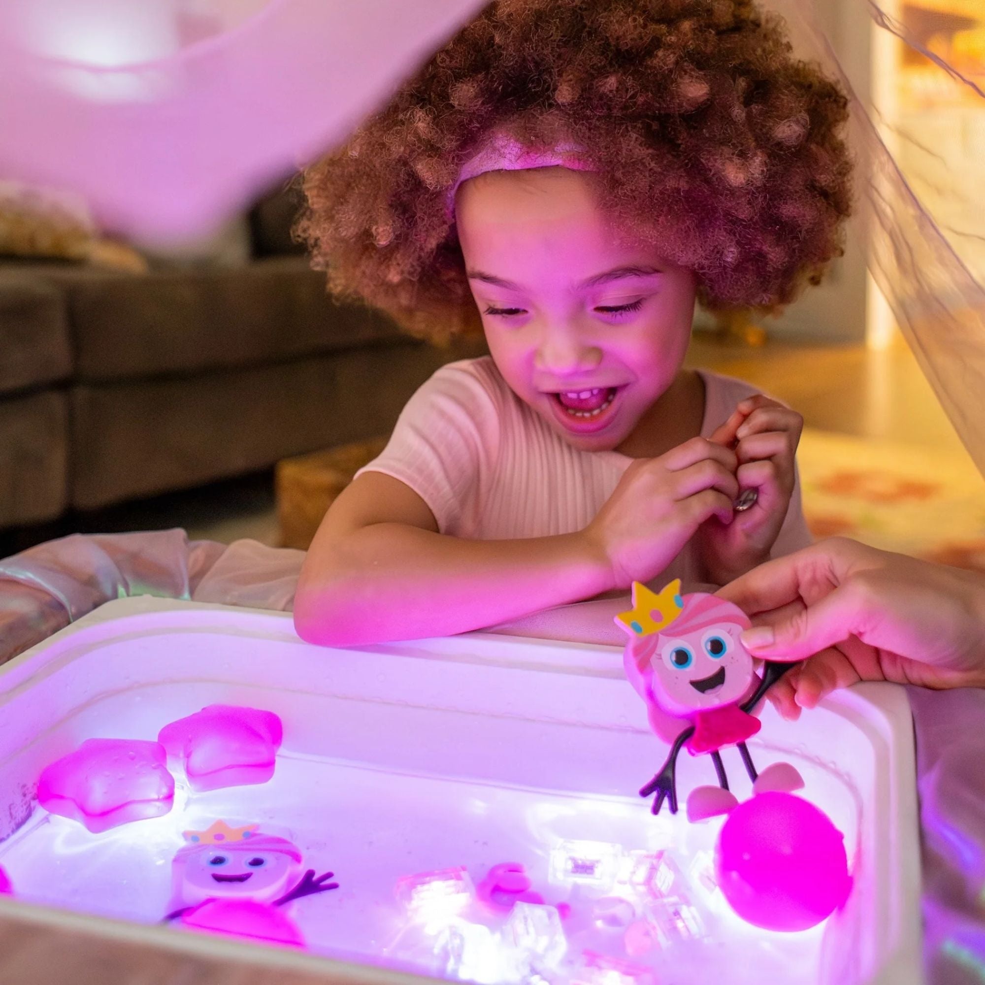 Light Up Cubes 4pk - Princess Ida - Pink