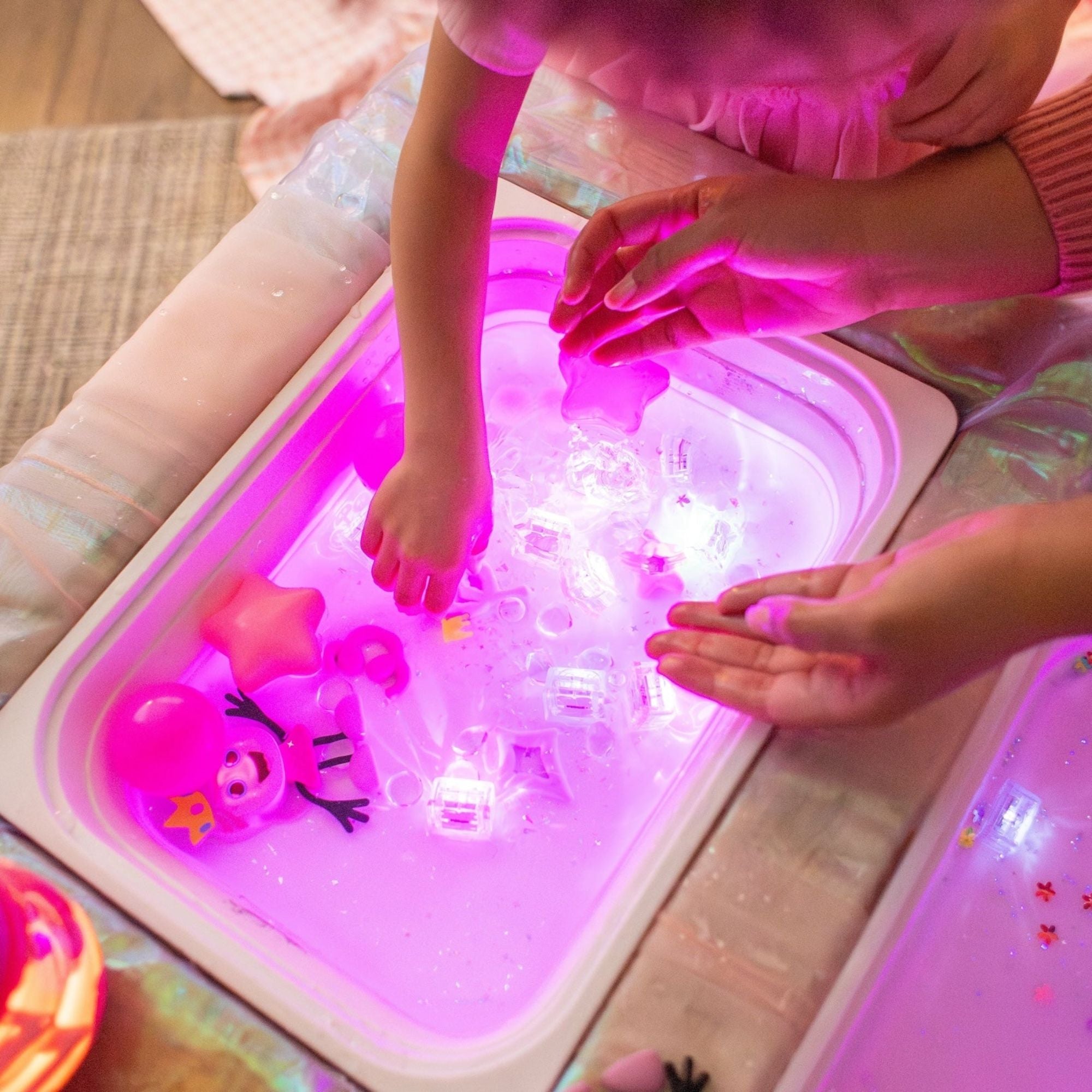 Light Up Cubes 4pk - Princess Ida - Pink