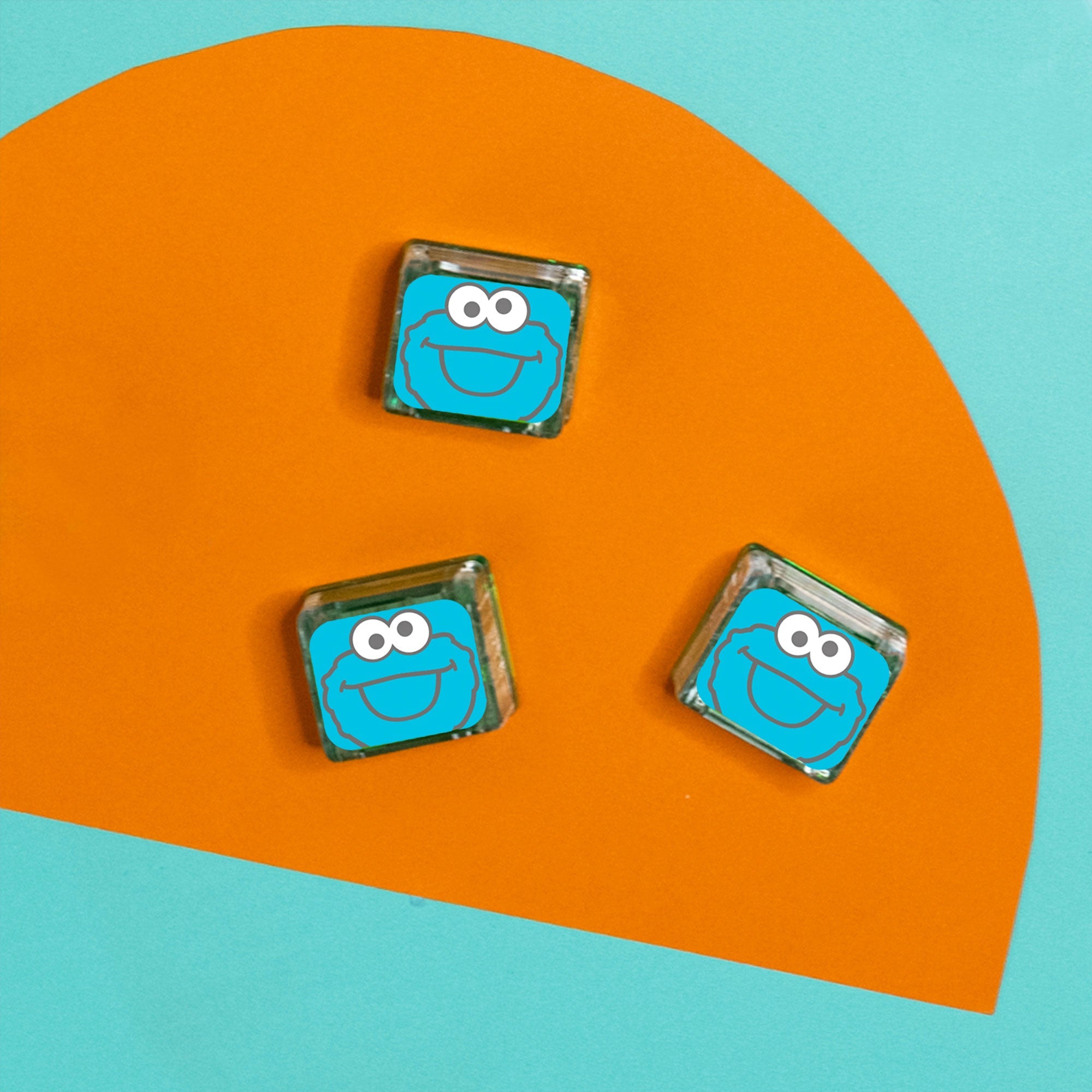 Sesame Street Light Up Cubes 4pk - Cookie Monster