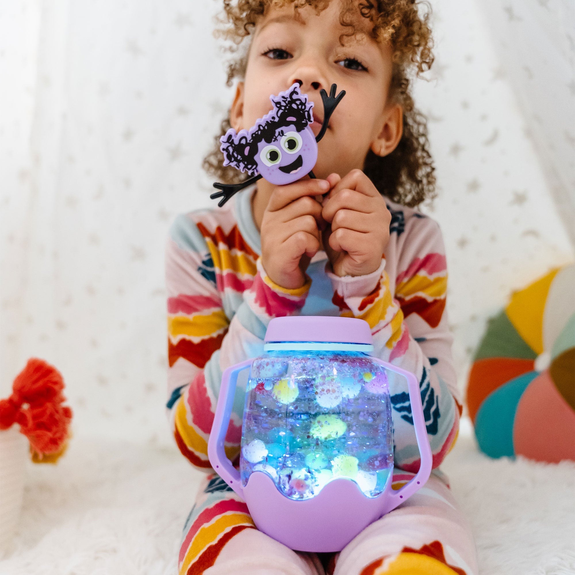 Sensory Play Jar - Stardust - Purple
