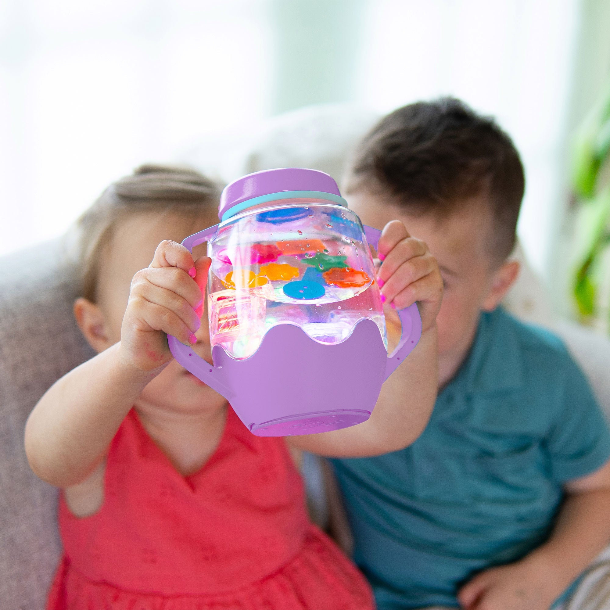 Sensory Play Jar - Stardust - Purple