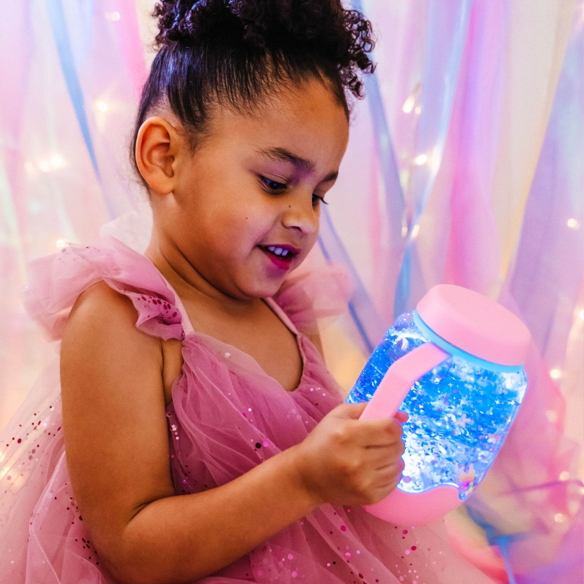 Sensory Play Jar - Bubblegum - Pink