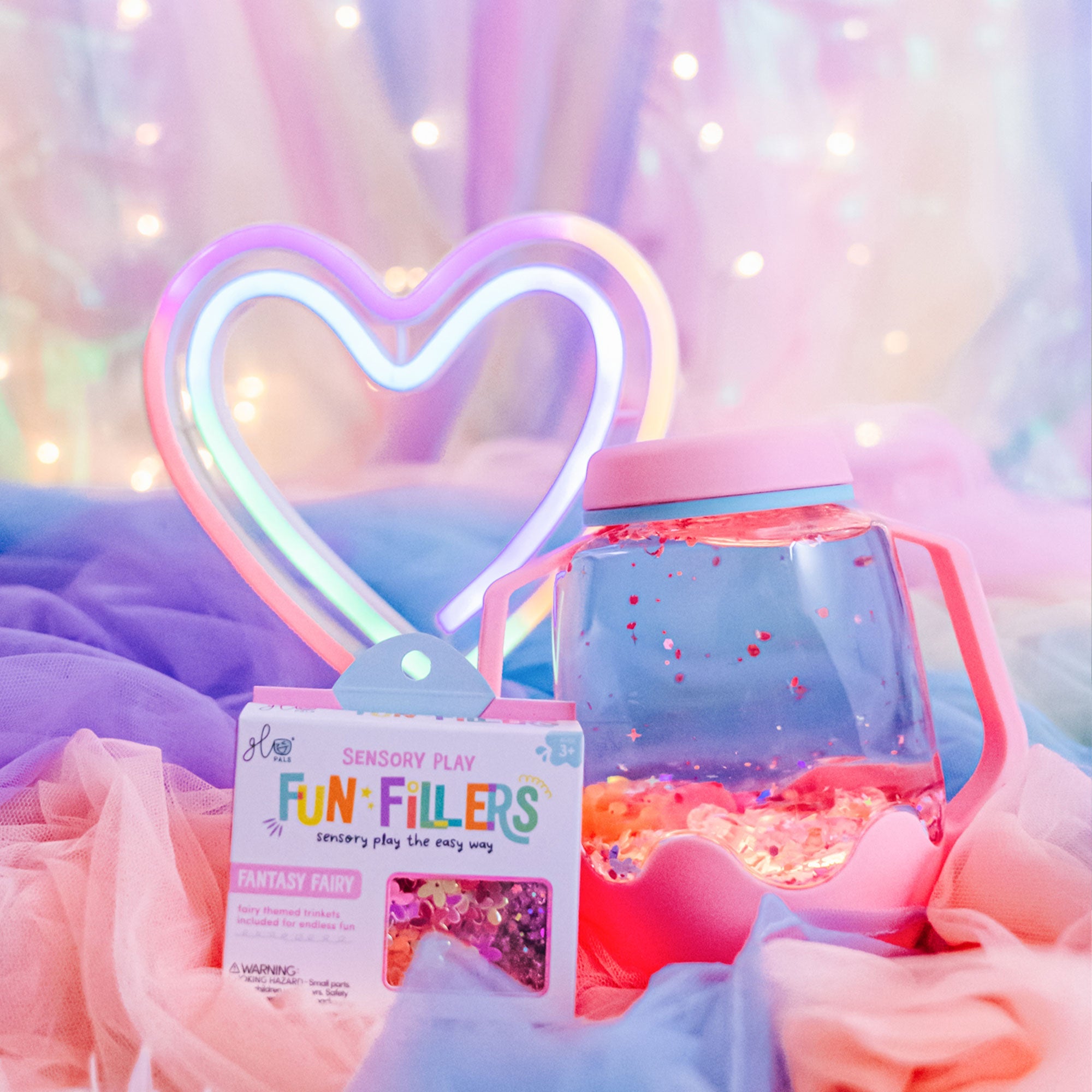 Sensory Play Jar - Bubblegum - Pink