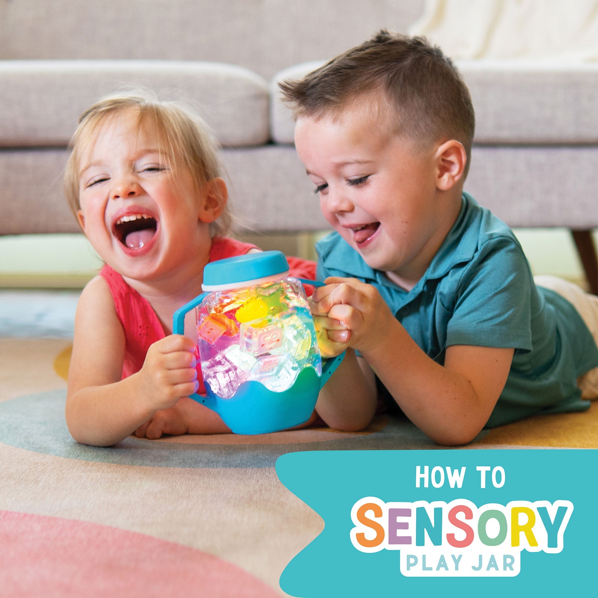 Sensory Play Jar - Bubblegum - Pink