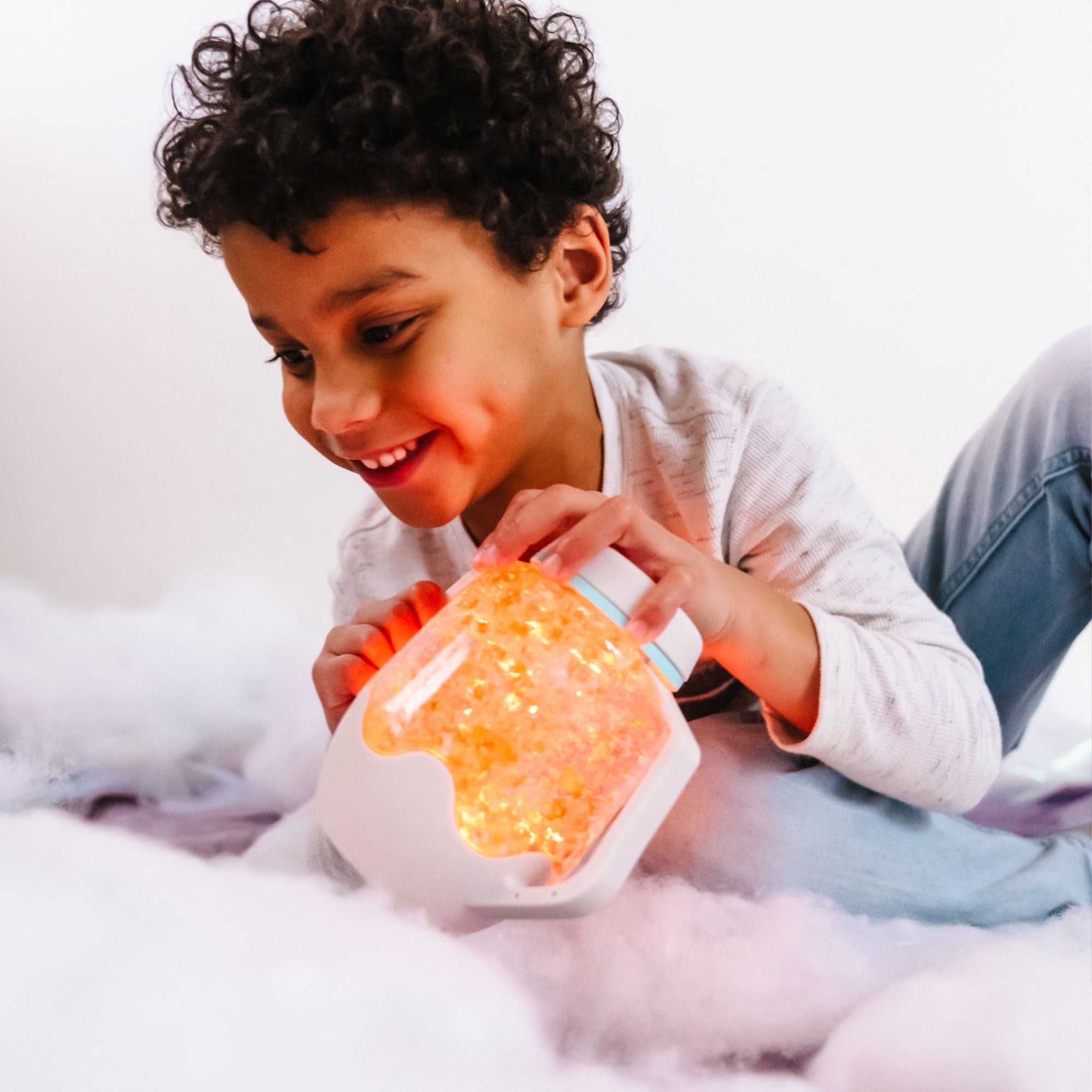 Sensory Play Jar - Cozy Cloud - Grey
