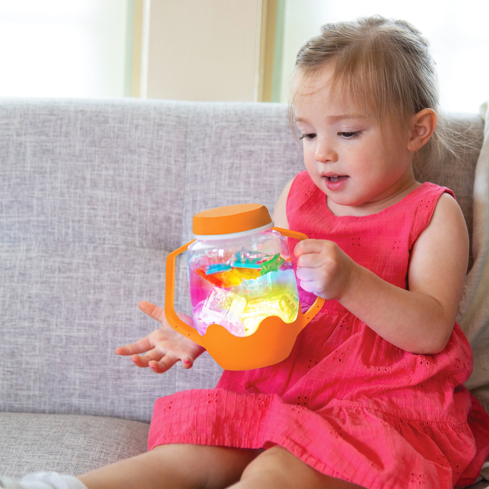 Sensory Play Jar - Dreamsicle - Orange