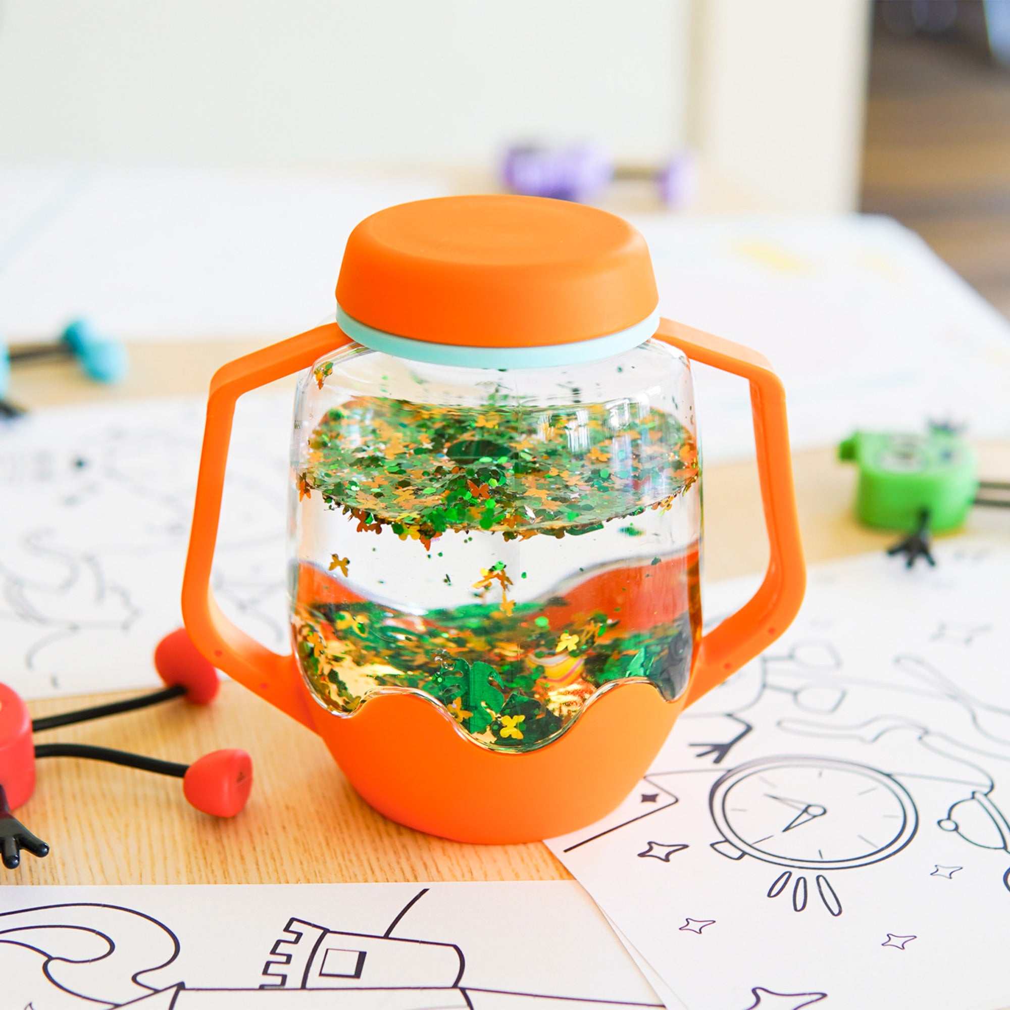 Sensory Play Jar - Dreamsicle - Orange