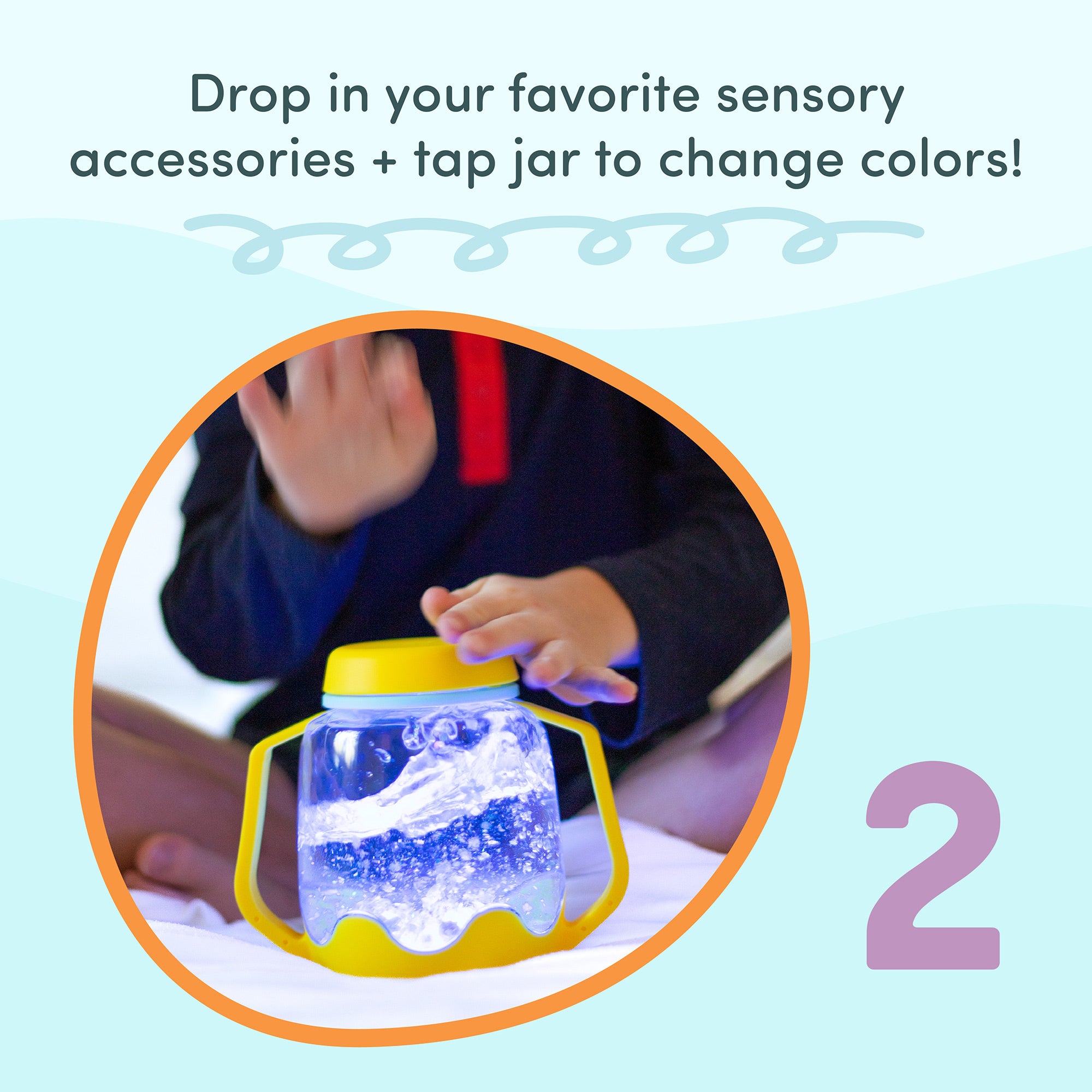Sensory Play Jar - Dreamsicle - Orange