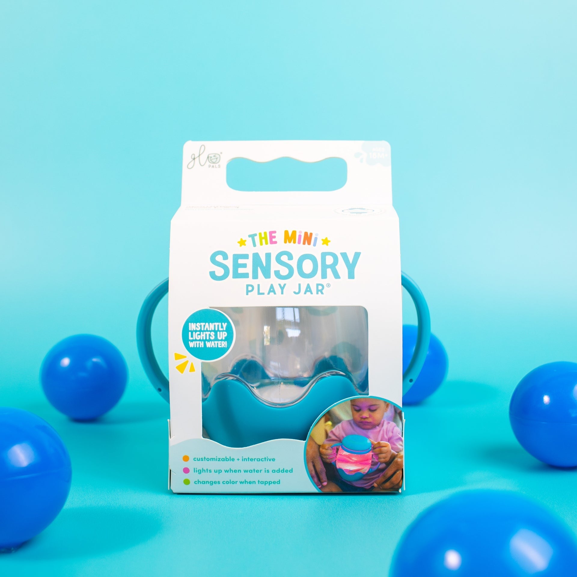 Mini Sensory Play Jar® - Blue Lagoon