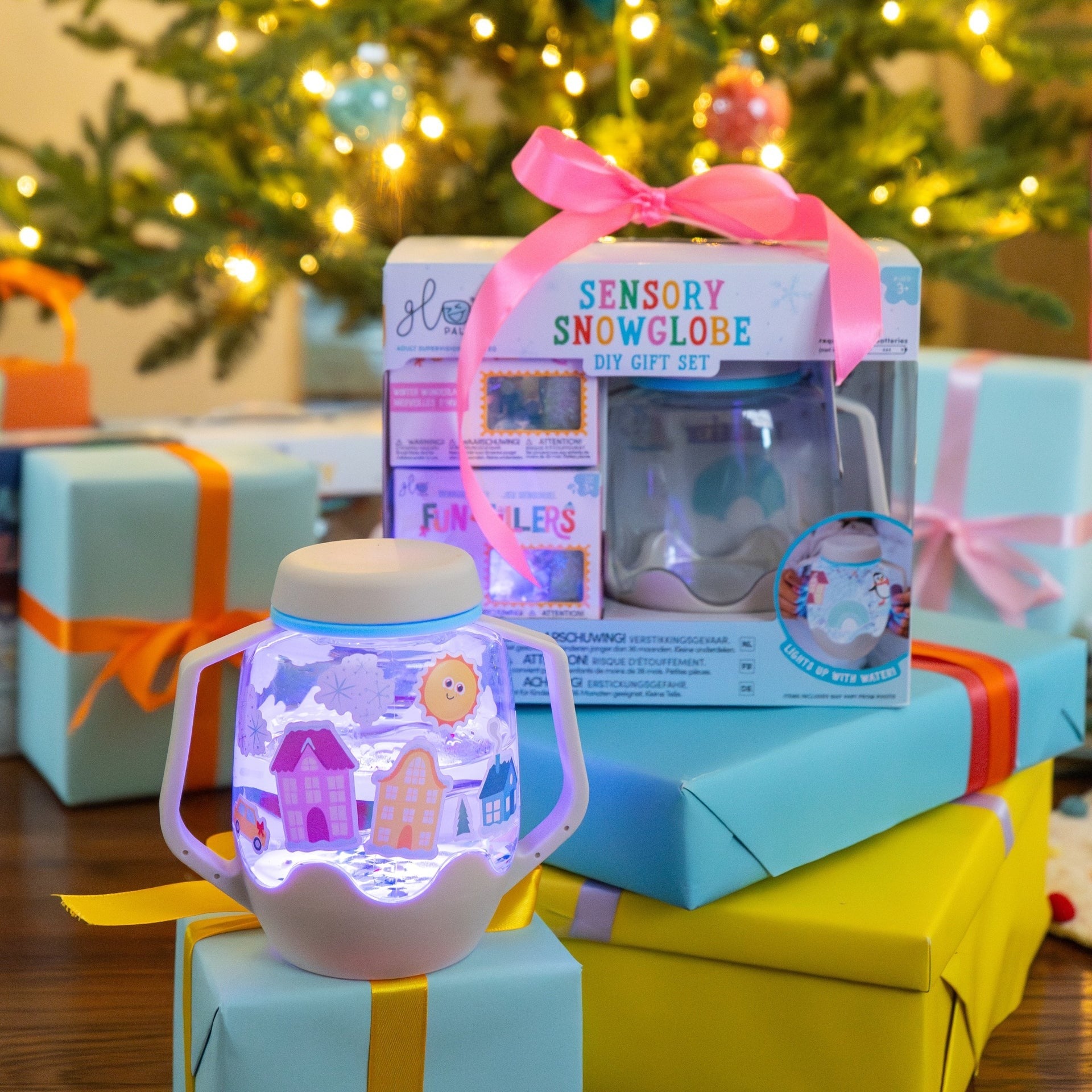 DIY Sensory Jar Gift Set - Sensory Snowglobe