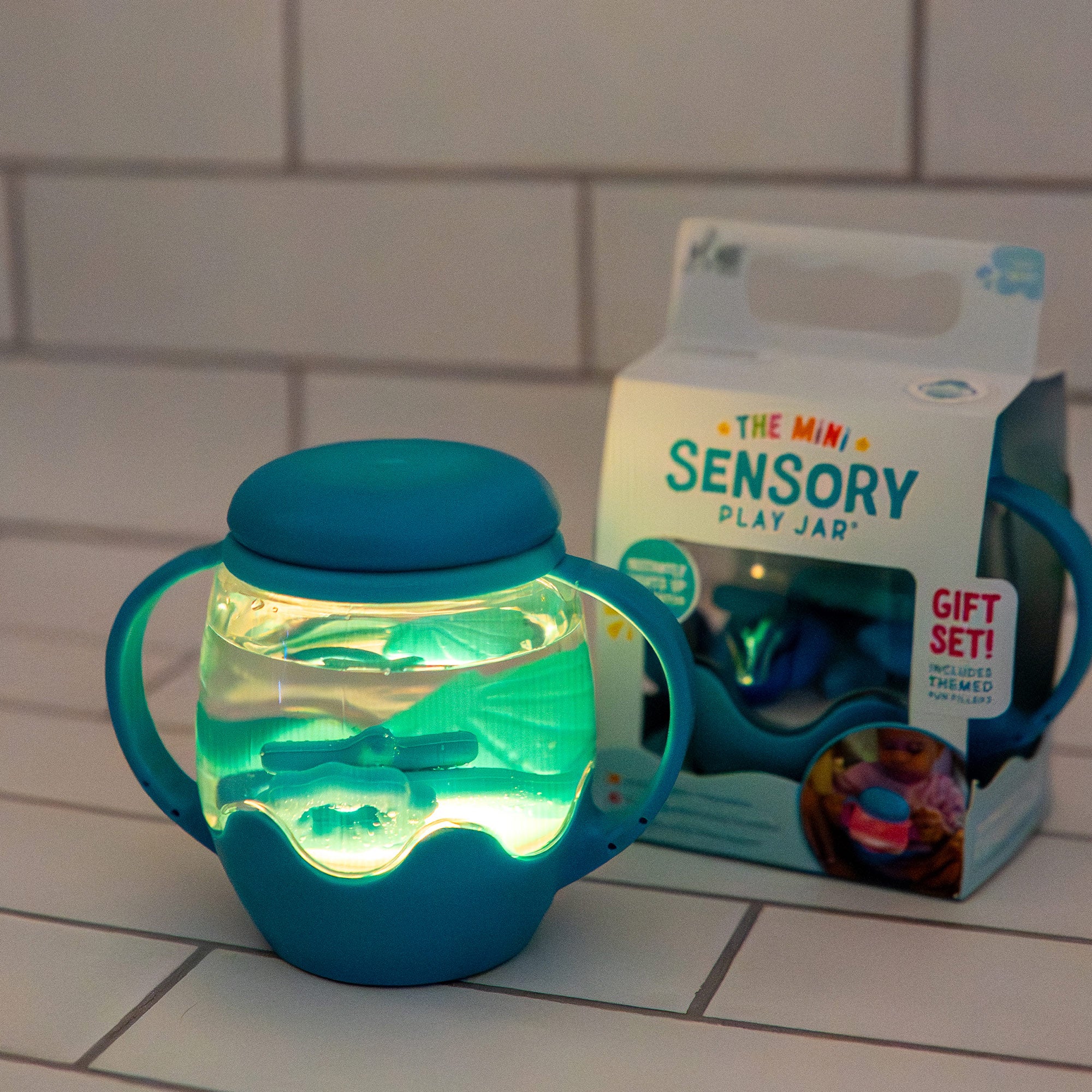 Mini Sensory Play Jar® Gift Set - Blue Lagoon