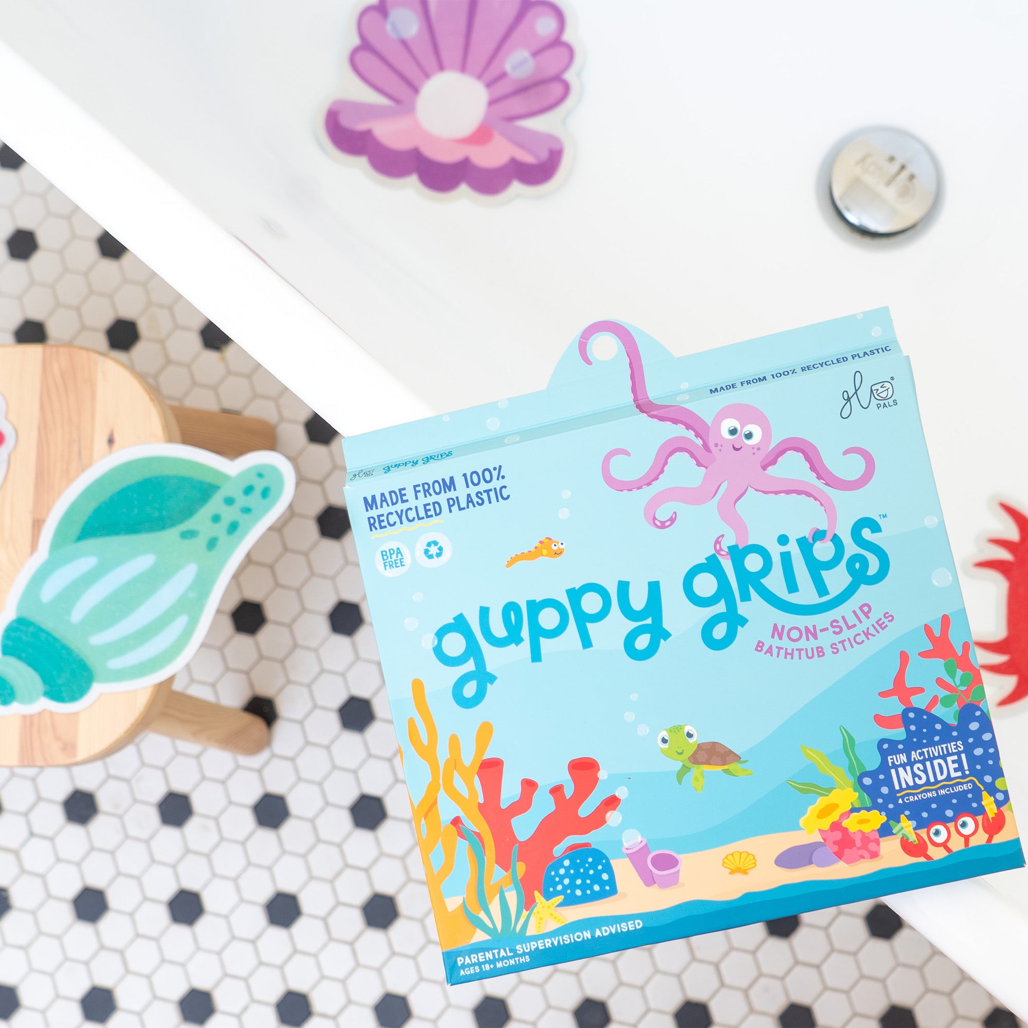 Anti-Slip Bath Grips - Guppy Grips