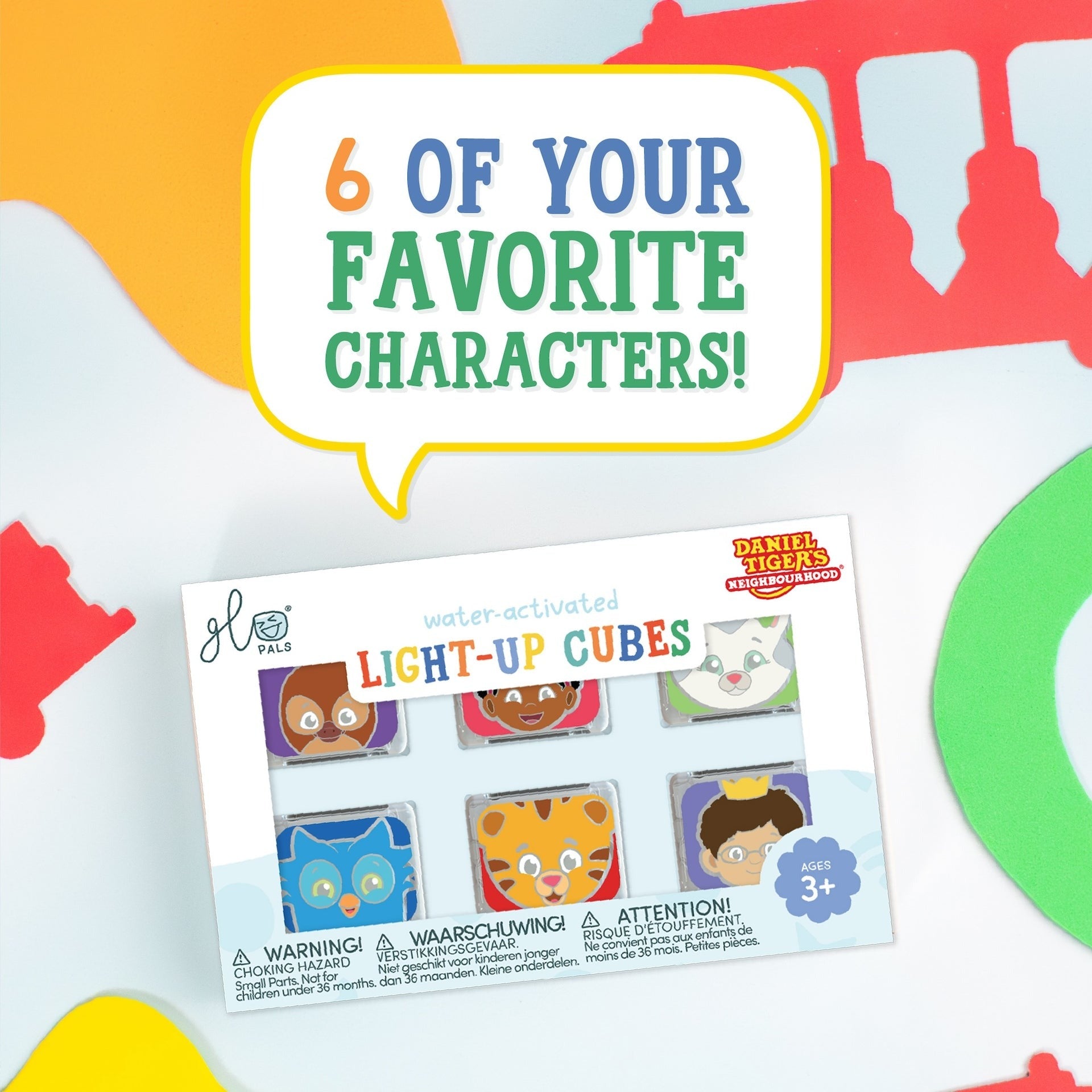 Light Up Cubes 6pk - Daniel Tiger