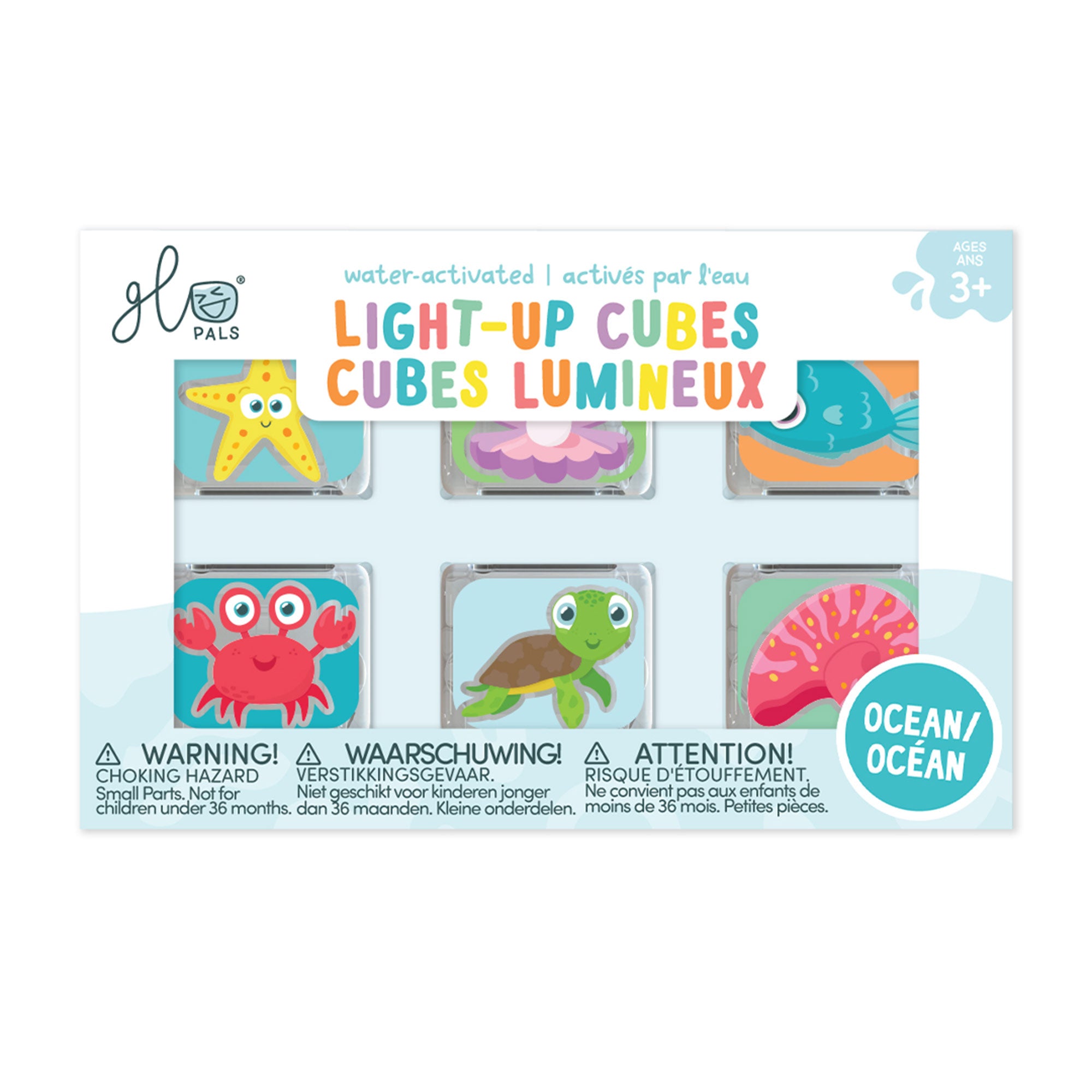 Light Up Cubes 6pk - Ocean