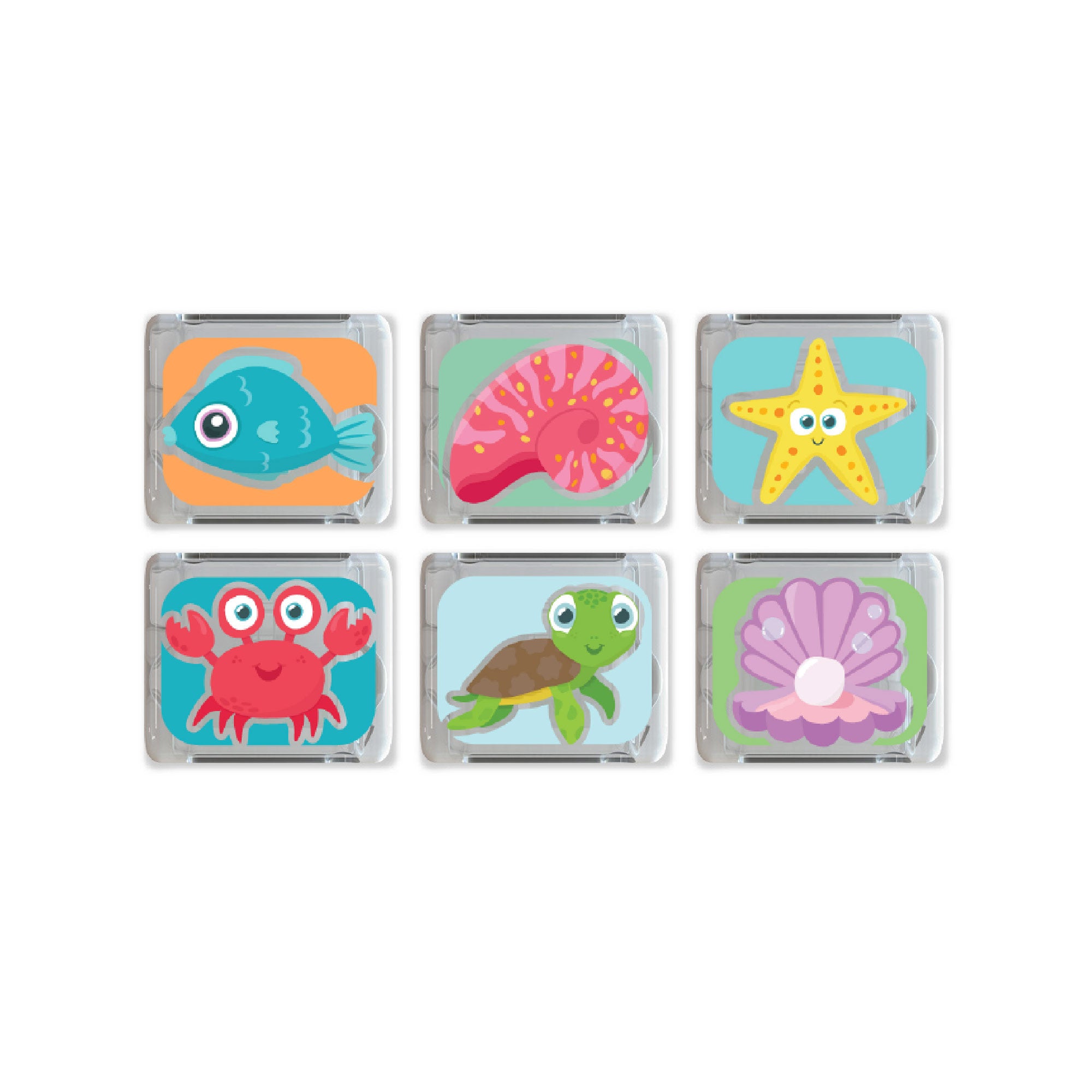 Light Up Cubes 6pk - Ocean