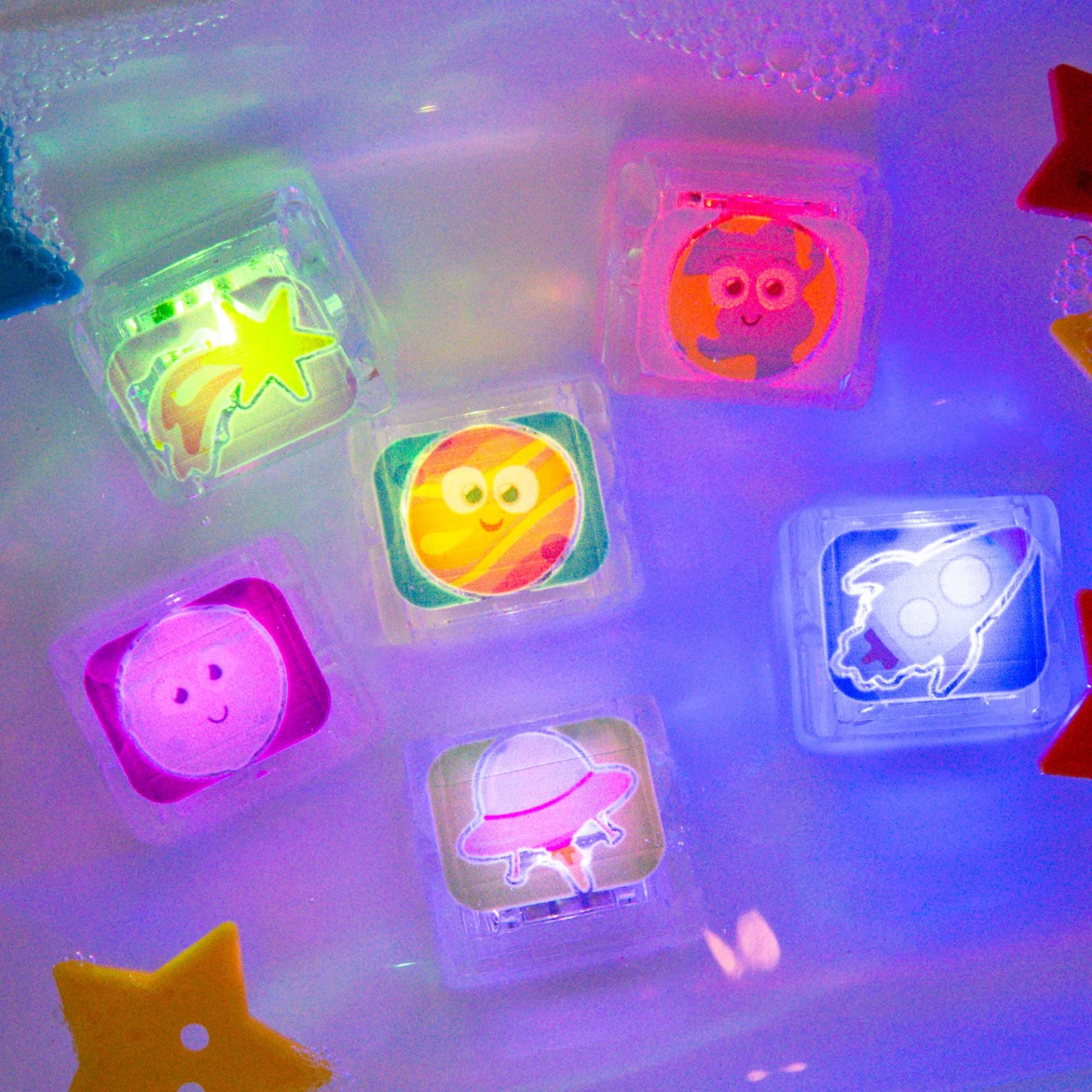 Light Up Cubes 6pk - Space