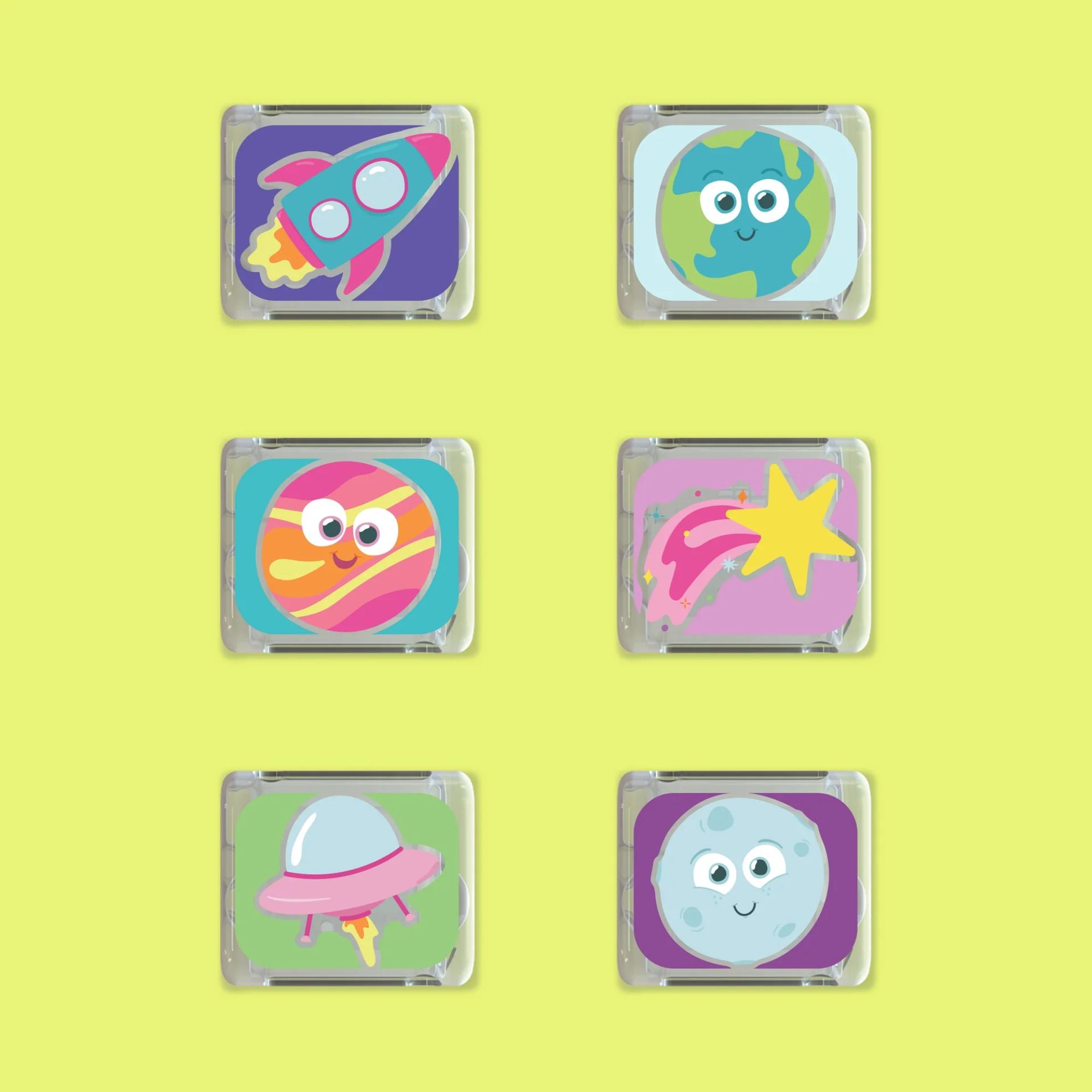 Light Up Cubes 6pk - Space