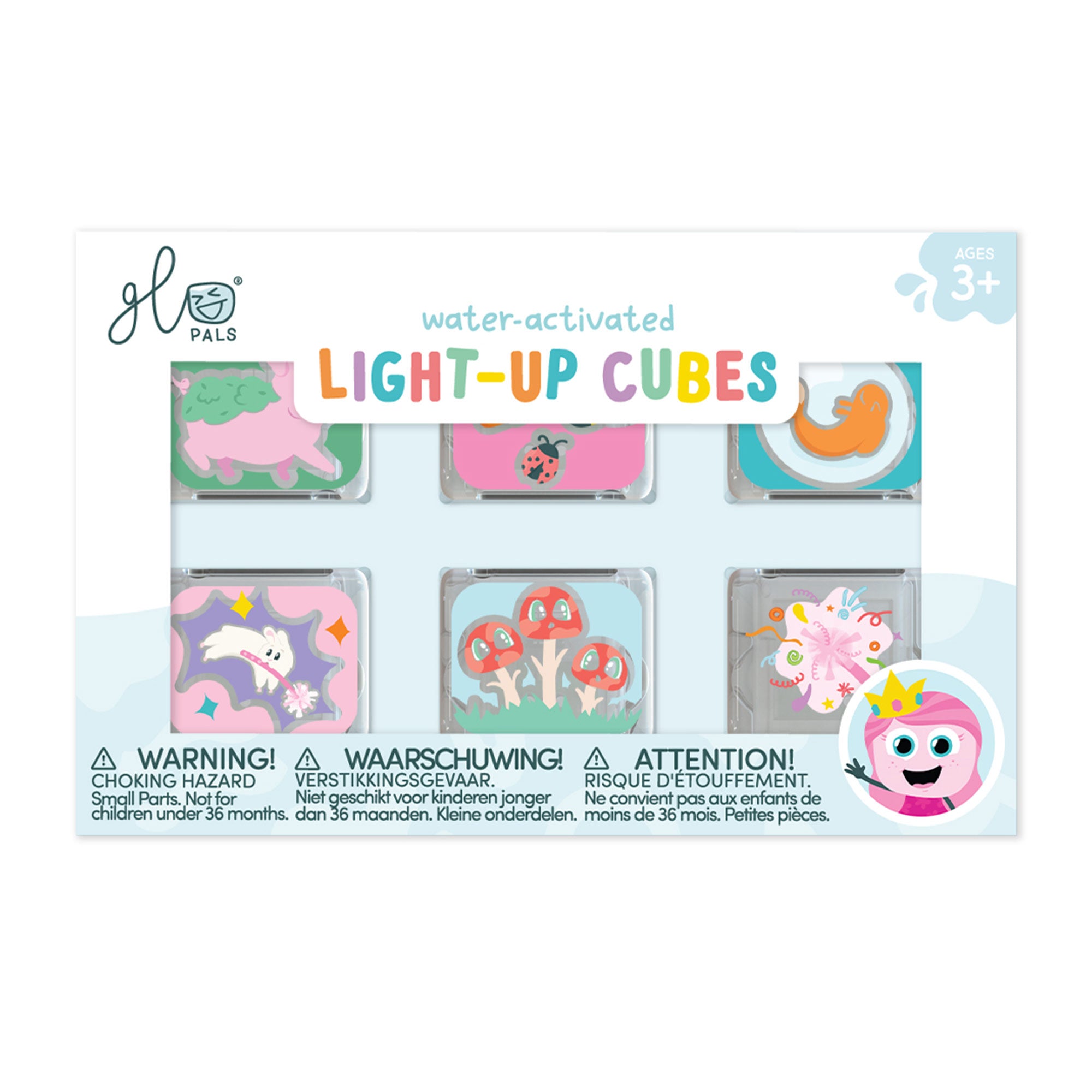 Light Up Cubes 6pk - Princess Ida