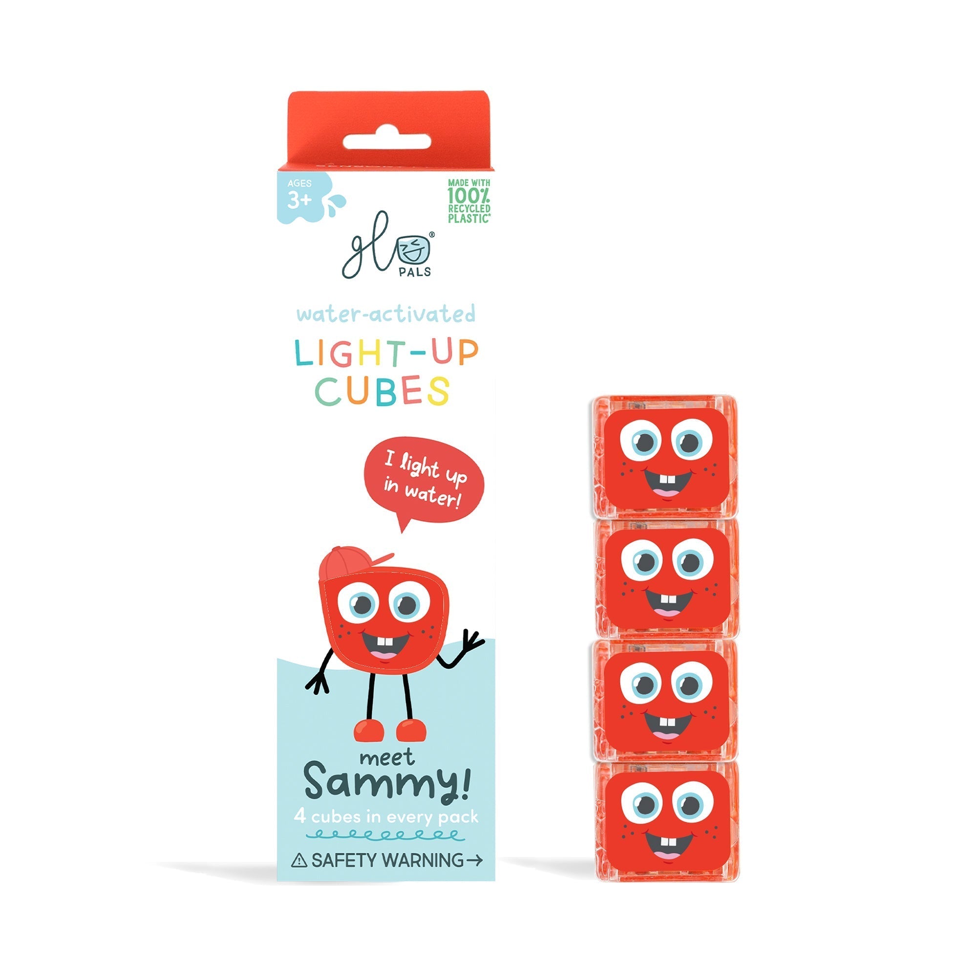 Light Up Cubes 4pk - Sammy